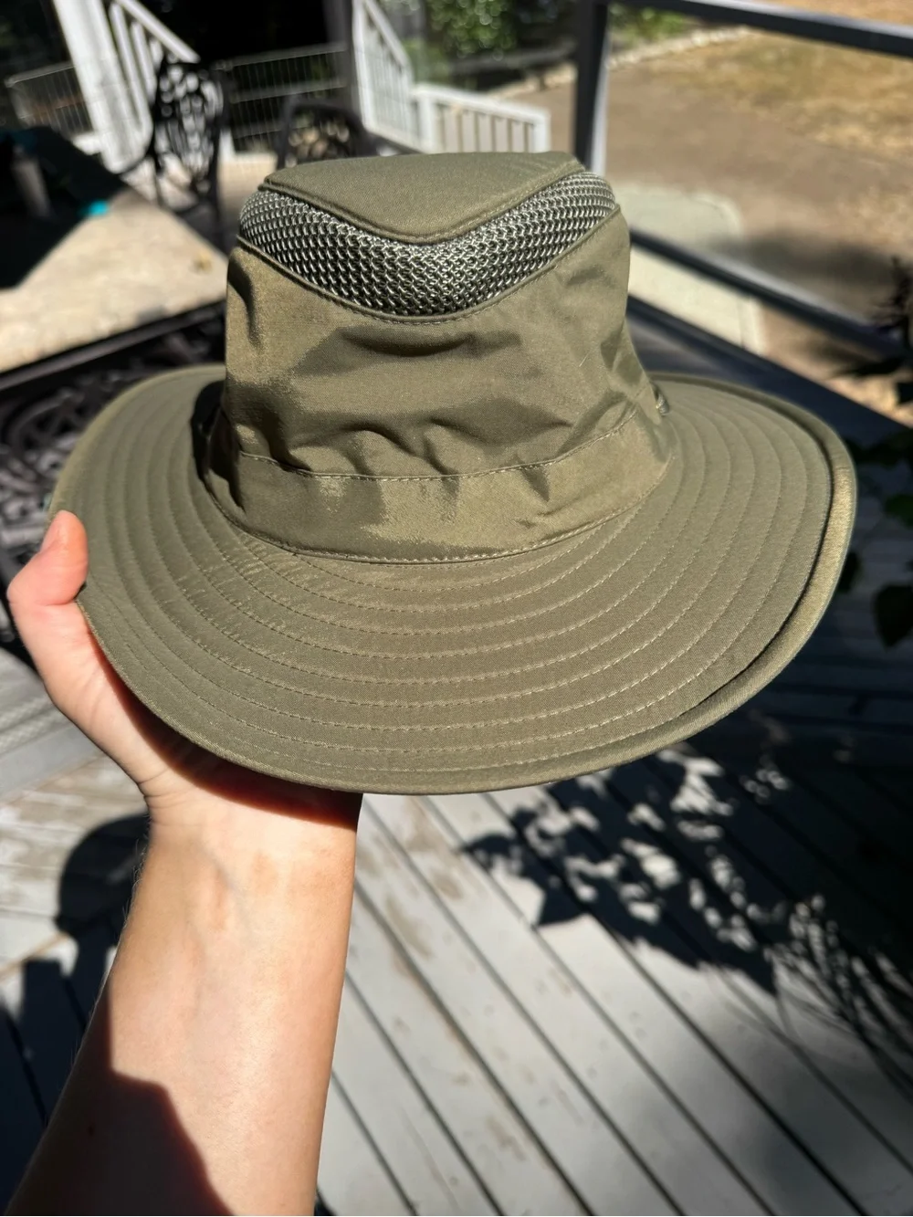 Tilley Olive Green Airflo Sun Hat for Men